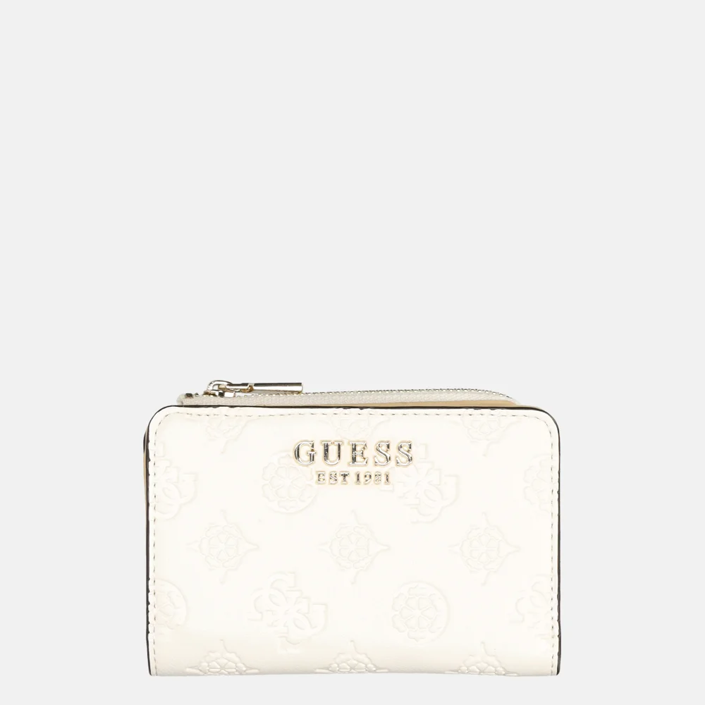 Guess Zarela zip around pasjeshouder off white logo